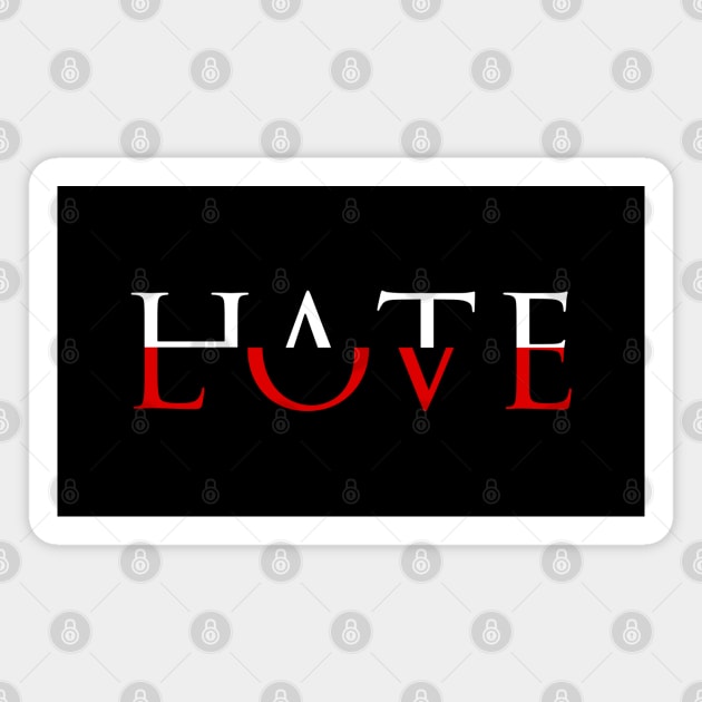 Love Hate Aesthetic Magnet by overweared